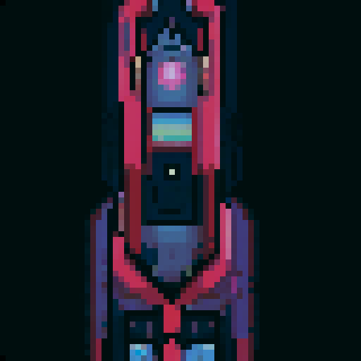 space ship, vibrant colors, retro, pixelated, stars, planets, futuristic, glowing, sleek design, cosmic backdrop, intergalactic travel