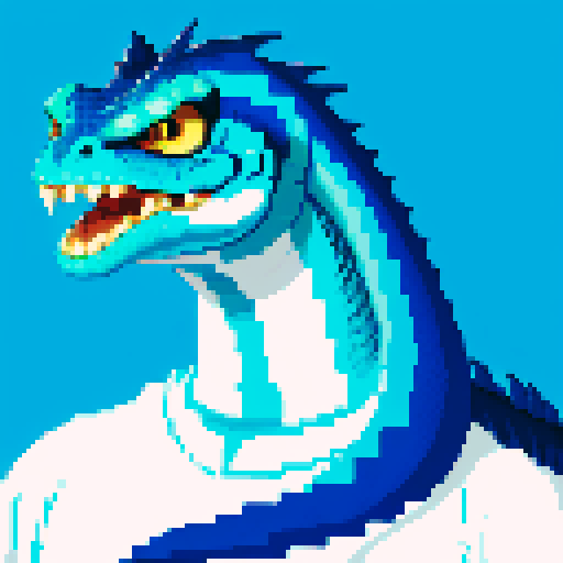 but the blue and white basilisk on the moon