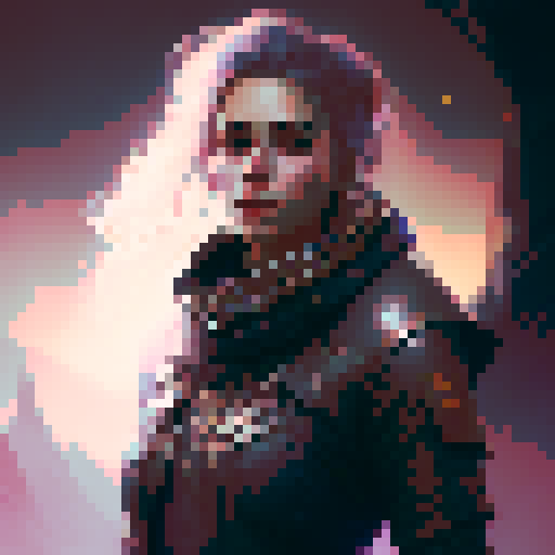 Dark fantasy human Character portrait facing camera focus on head and shoulders 