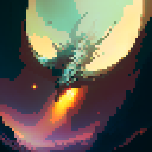 Top-down image of a dragon