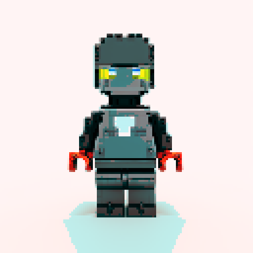 ironman lego pixel