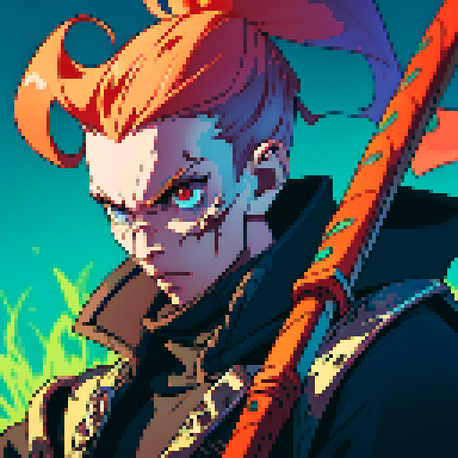 “Create an image of a skull warrior in a 2D platformer game”