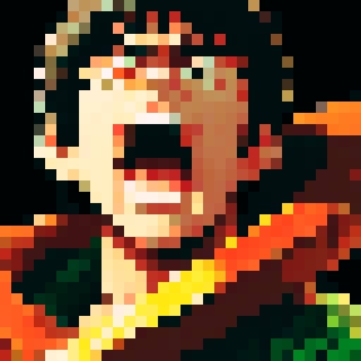 Guts from berserk doing a war cry