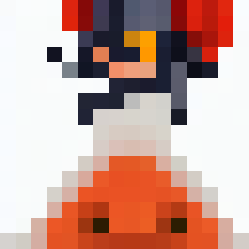 pokemon gloom, facing right, close up, monochrome, pixel art, game icon, 16x16, portrait, black background, white foreground