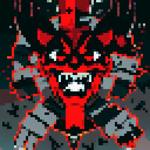 evil jester puppet, dark and twisted, vividly colored, with a mischievous grin, in a mystical, gothic castle