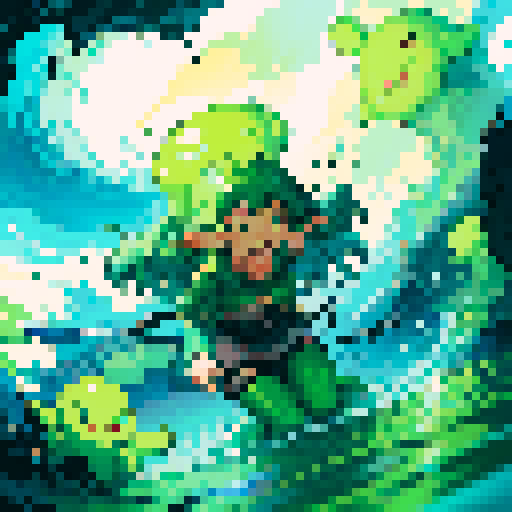 tidal wave of thick slime, thick gooy slime, heroes drowning in slime, slime surrounding heroes, heroes sinking into slime