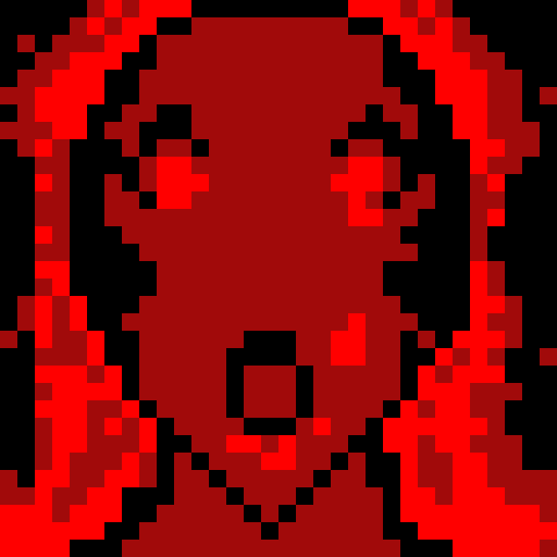 psychosis, pixelated face, intense expression, vibrant colors, game icon, 32x32 pixel art, sRGB, skill art, close up, portrait
