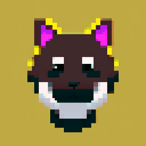 dog headshot portrait sprite art