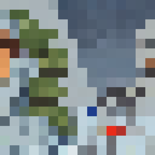 Pixelated, close-up, portrait of a determined Time Patroller in Conton City, with vibrant colors, holding a game icon that represents TokiToki City