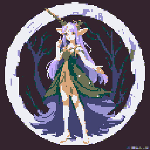 mystic druid wild faun-unicorn mythological woman, animal-human hybrid, playful demeanor, forest guardian, full body, bathed in moonlight