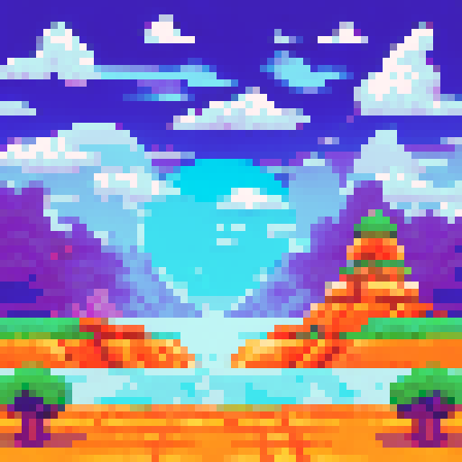 A cozy, colorful child's room with a vibrant, pixel art background, whimsical, toy-filled 