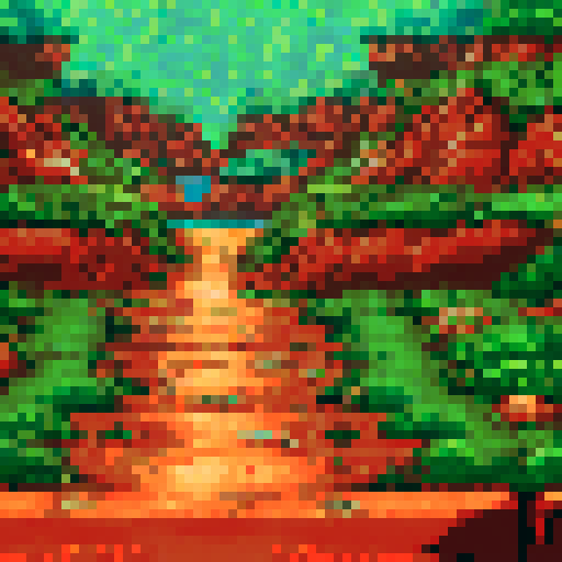 Dirt, pixel rocks, brown texture, sRGB tile-set, pixel art background, landscape