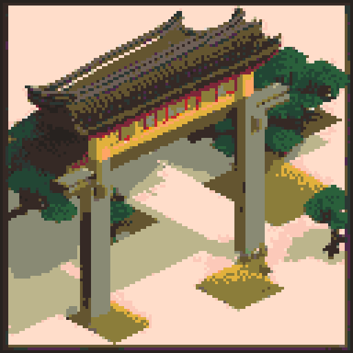 muromachi feudal japan minimalist torii gate