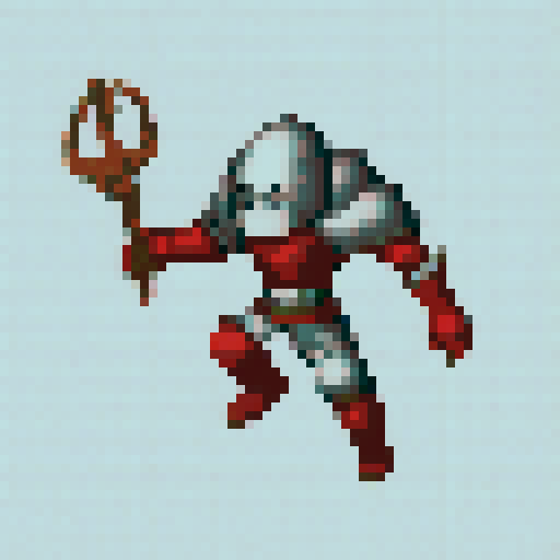 a knight jumping, spritesheet