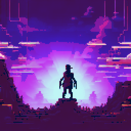 Dark figure standing in the corner, flickering fluorescent lights casting an eerie glow on the room behind them