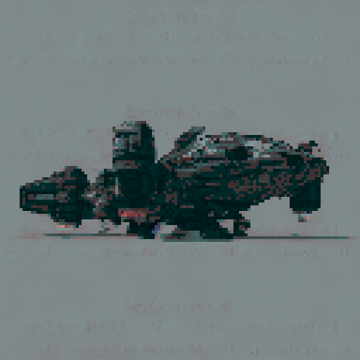 pixel art spaceship