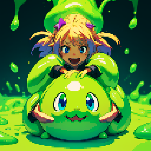 Bouncy slime, slime bouncing, slime splatter