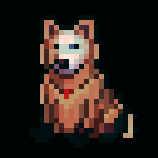 Please generate various versions of a snowdog, like a husky dog character that has different varying traits. For instance fur color, wearing clothing items like jewlery or hats or necklaces.