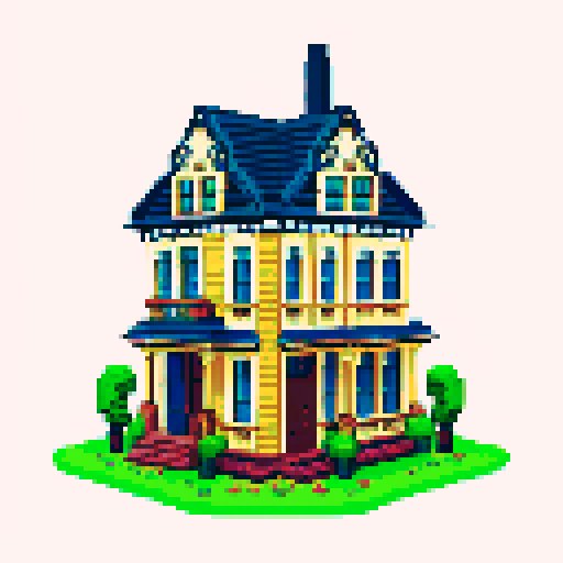 Rundown victorian house 