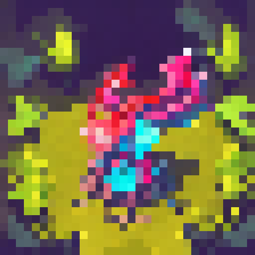 Neon-dragon-riding 80s teen, adorned in a patch-covered leather jacket, brandishing a glowing sword, ventures through a pixelated portal in a fantasy RPG landscape portrait.