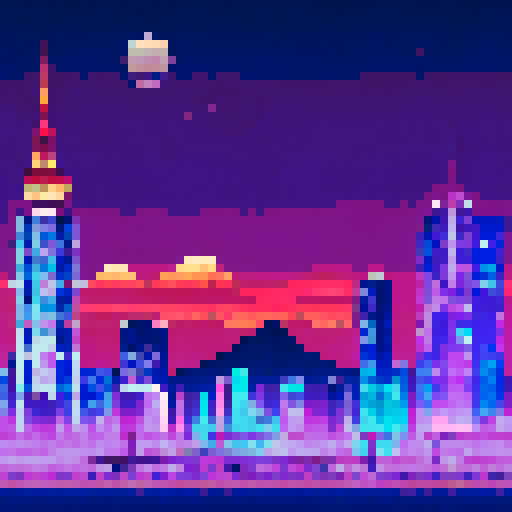 Tokyo at night, vaporwave style emphasis on pinks and purples. Show tokyo tower and mount fuji