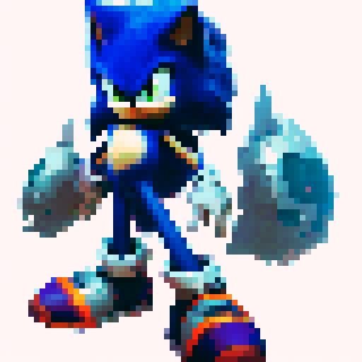sonic the werehog with black crimson knight armour with flames and crimson knight armor claws.