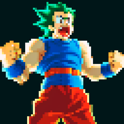 Make him screaming like when powering up 