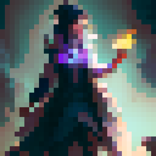 A group of adventures gather around a campfire telling stories to eachother. The male warrior is leaning forward, on hand resting in his lap, the other raised up in a jovial manner as he regales the tales of his travels. The female wizard, whom is rather voluptuous, keeps to herself as she reads her book of spells in one of her hands, the other playing with a little flame wick. The wizards legs are crossed  under her long violet dress, her big rimmed hat resting stop of her head.