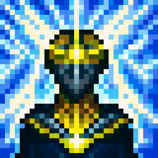 angelic chestplate armor, game icon, 32x32 pixel art, sRGB, skill art, close up, portrait, glowing golden accents, intricate engravings, ethereal wings, radiant halo, shimmering celestial symbols, iridescent gemstones