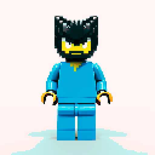 wolverine lego pixel