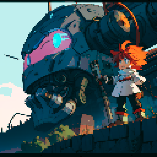 mad scientist with robot