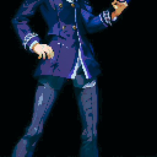 fullbody art of naoto from persona 4