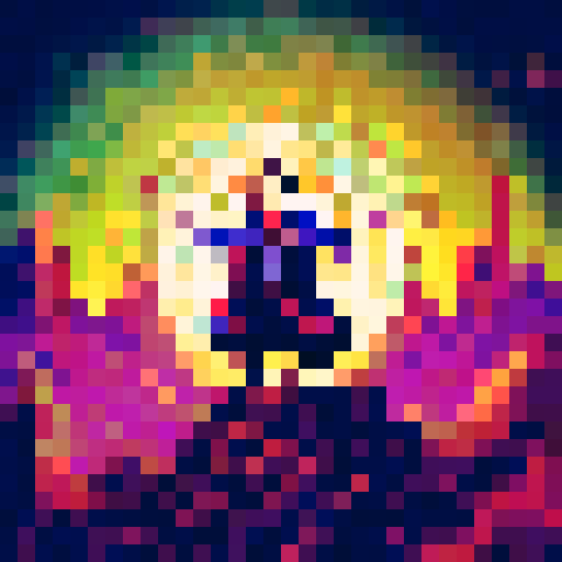 Doctor Strange, levitating in a mystical haze, surrounded by floating artifacts and glowing runes, with a pixelated sRGB landscape of an otherworldly realm in the background