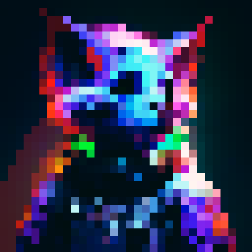 the word "Beta", vibrant sRGB colors, bold black outline, close-up, 32x32 pixel art, badge style, game icon