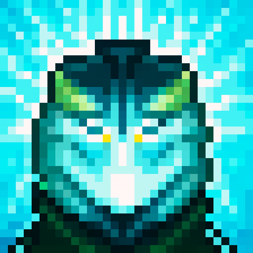 wolf avatar, portrait, glowing eyes, clear outline