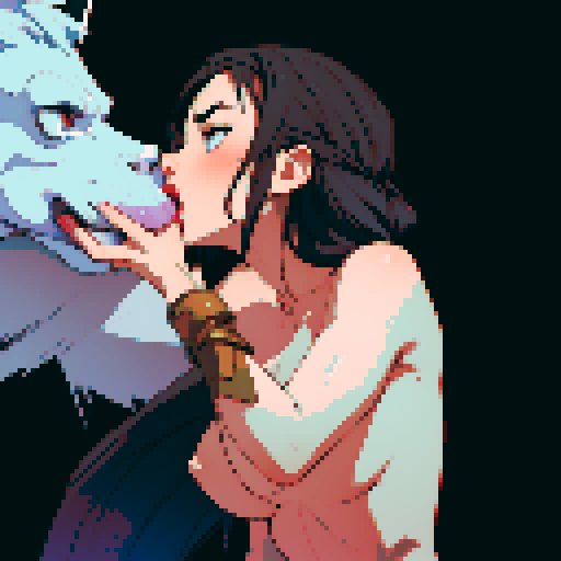 sexy naked woman giving blowjob