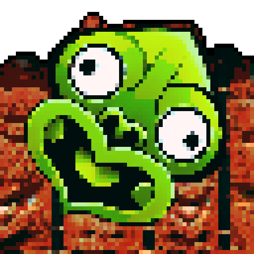 A twisted green Hei Tiki head, wide-eyed and contorted, exuding a mix of mischief and madness, stylized with bold lines and exaggerated features with dark brown māori carving background. 