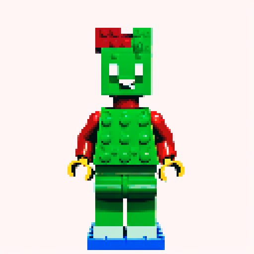 lego pixel, vibrant colors, blocky shapes, small plastic bricks, isometric perspective, retro video game, low resolution, 8-bit graphics, sharp edges, square grid, limited color palette, nostalgic feel, brick-built characters, iconic lego logo, digital recreation, detailed textures, crisp lines, simplified forms, nostalgic gaming vibes
