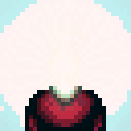 magician coat, game icon, 32x32 pixel art, sRGB, skill art, close up, portrait, vibrant colors, flowing fabric, intricate embroidery, shimmering stars, mystical aura, swirling patterns, glowing orbs, magical sparks