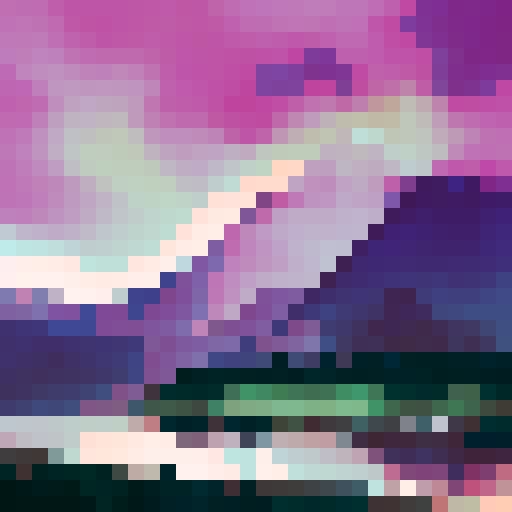 purple and orange hues blending together, silhouetted mountains in the background, a lone tree standing tall, vibrant colors reflecting on the calm lake, a serene atmosphere with a hint of mystique, a canvas capturing the beauty of nature