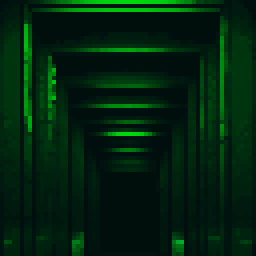 closeup of infinite doorways inside another doorway