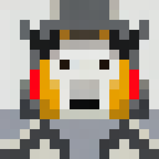 white, black, and grey, cavalier dog head, game icon, 16x16, pixel art, close up, portrait, expressive eyes, floppy ears