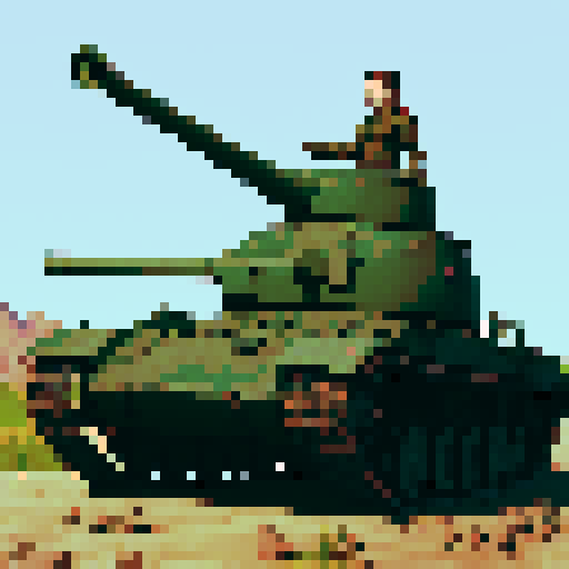 T-34-85 tank, strict side profile view, facing right, full body visible, no perspective, post-apocalyptic world, worn and weathered, game icon, centered composition, transparent background