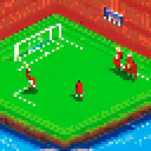 Tecmo Bowl player stats screen, football player stats, two bio pics, vibrant colors, retro pixel art, sRGB