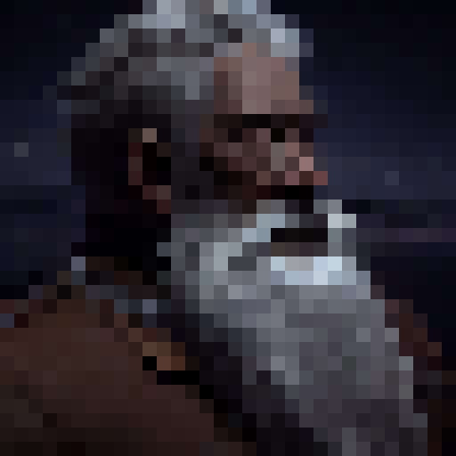 portrait cinematic The old man sat on his rocking chair and his long beard was wrapped around his neck like a scarf. With each rock, his beard twirled this way and that, the hair arranged in new snake-like patterns on his chest, very detailed, surreal, long curly beard down to the ground, animated cinematic atmosphere, super realistic 3D, cinematic lighting Excellent graphics