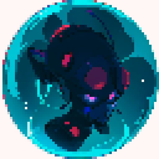 red cyber punk force field shaped like an orb made from geometric shapes pulsating energy no person inside