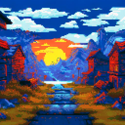 Create a background for a dark, fantasy setting for a run down village that was attacked by monsters.