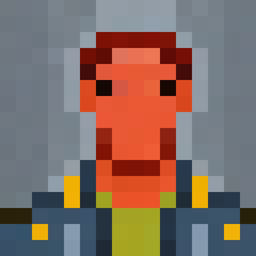 demogorgon from stranger things, cute, game icon, 16x16, pixel art, close up, portrait