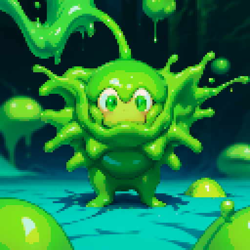 attack animation, slime, goo, ooze