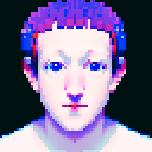 A ghost-like Mark Zuckerberg who can recognize anyone's face.